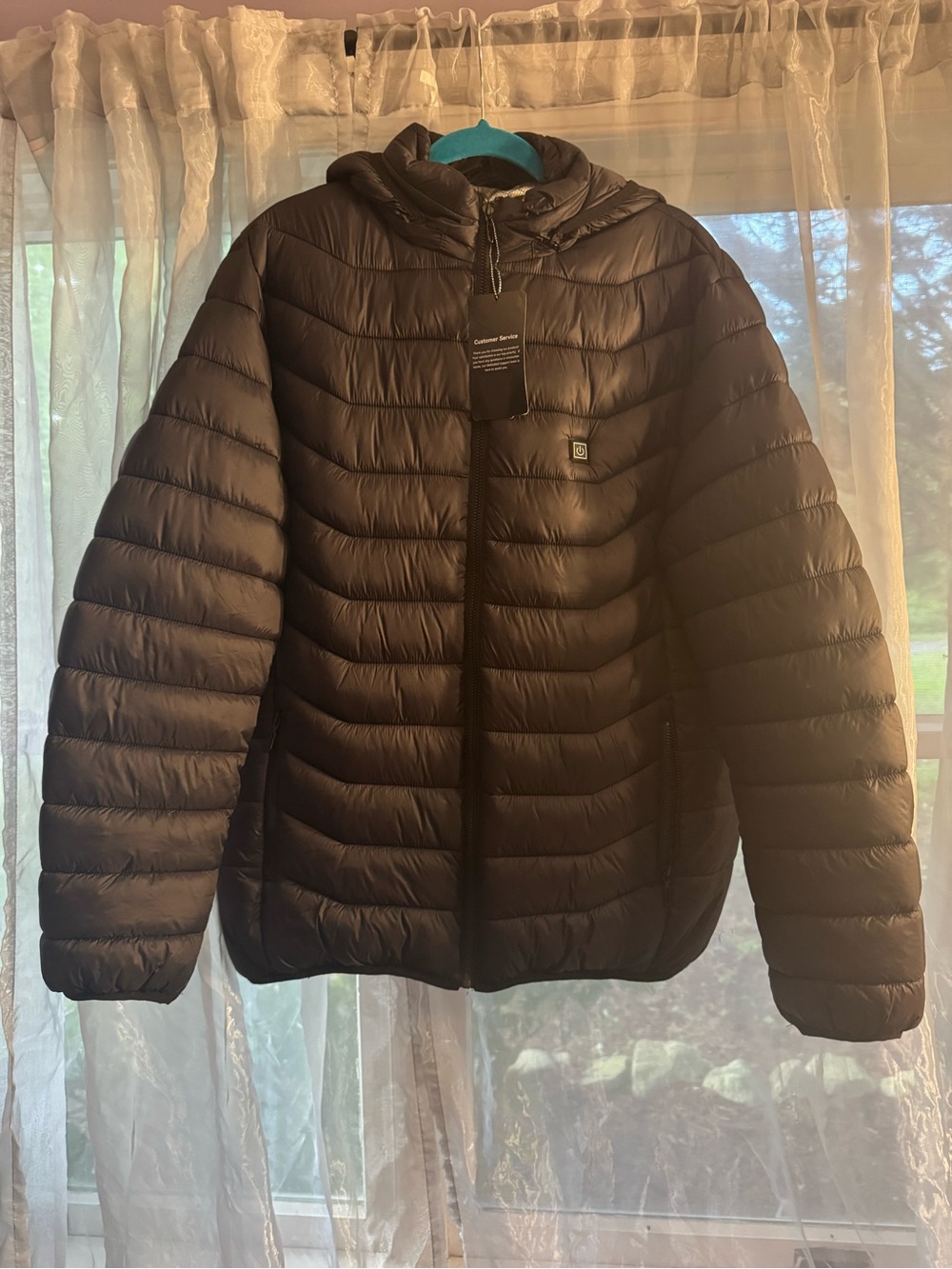 Heated With Battery Quilted Winter Puffer Jacket